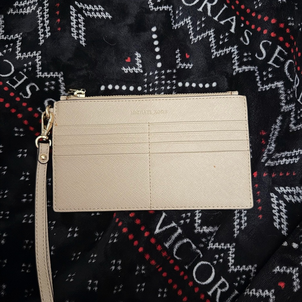 Michael Kors Beige Wristlet